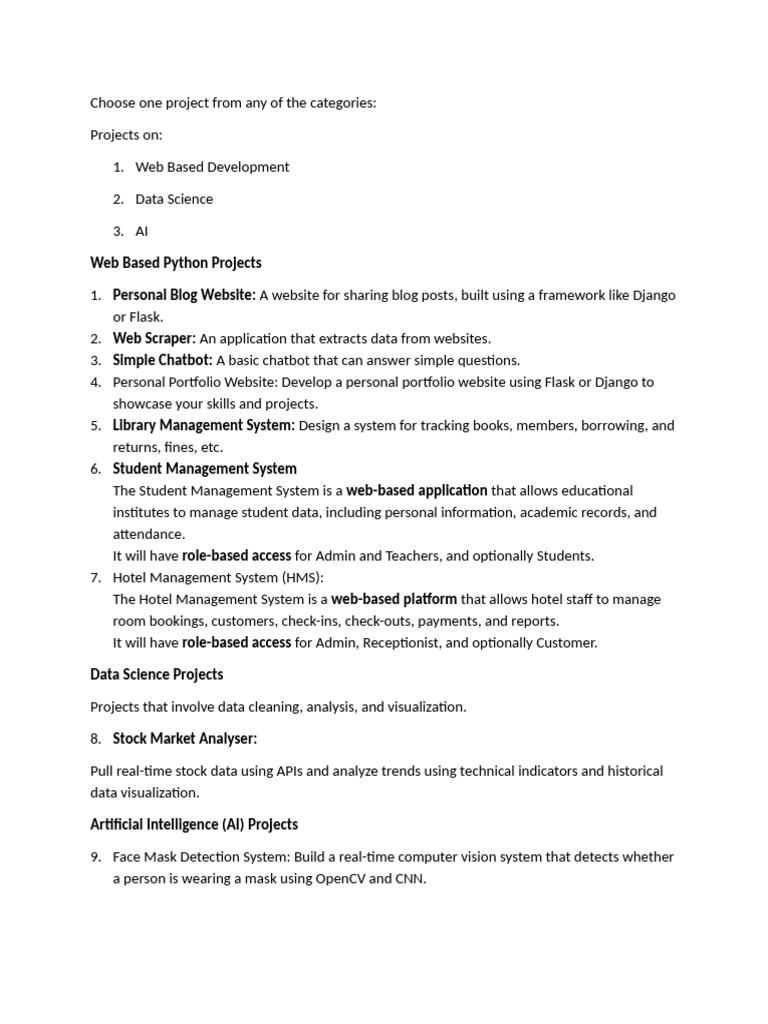 Projects | PDF