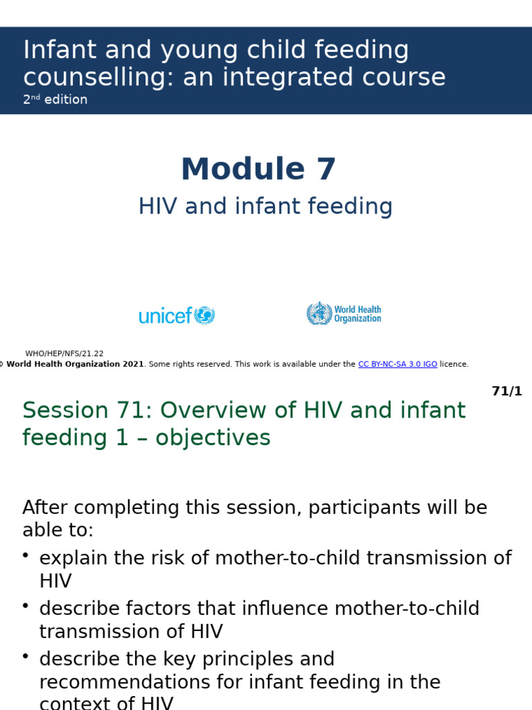 HIV and Infant Feeding Guidelines | PDF | Breastfeeding | Breast Milk