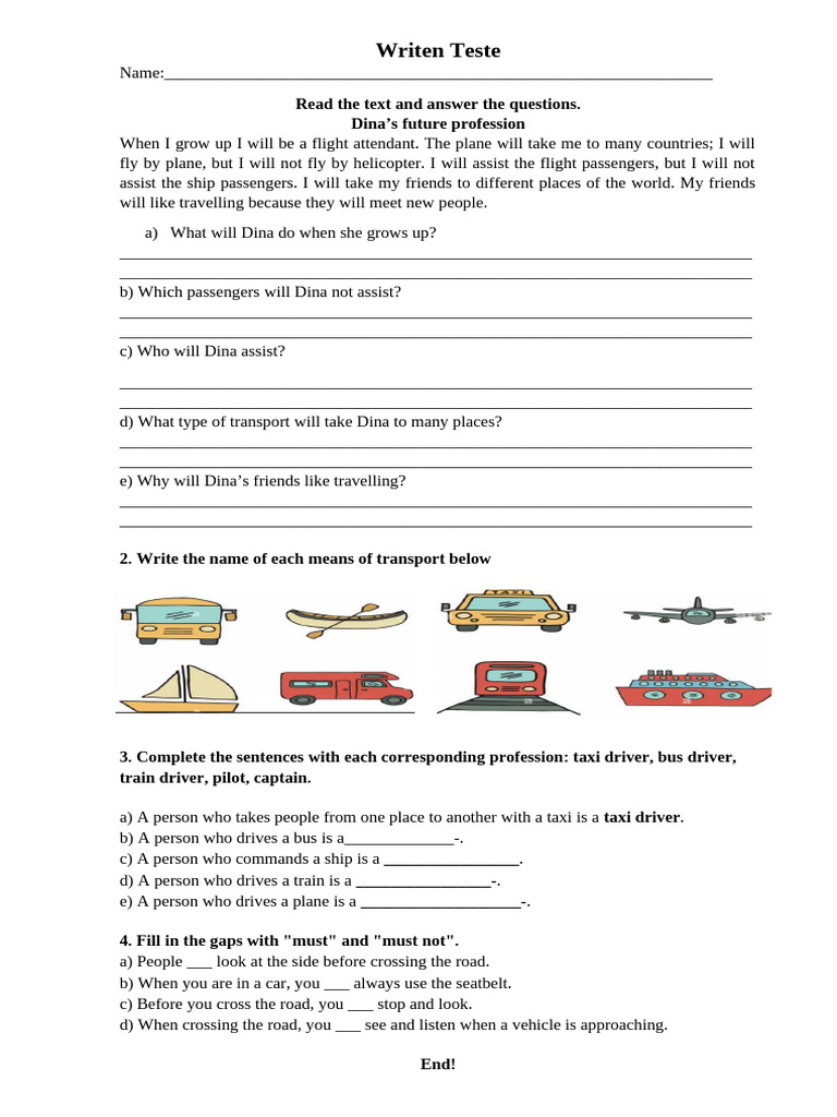 Flight Attendant Career Worksheet | PDF