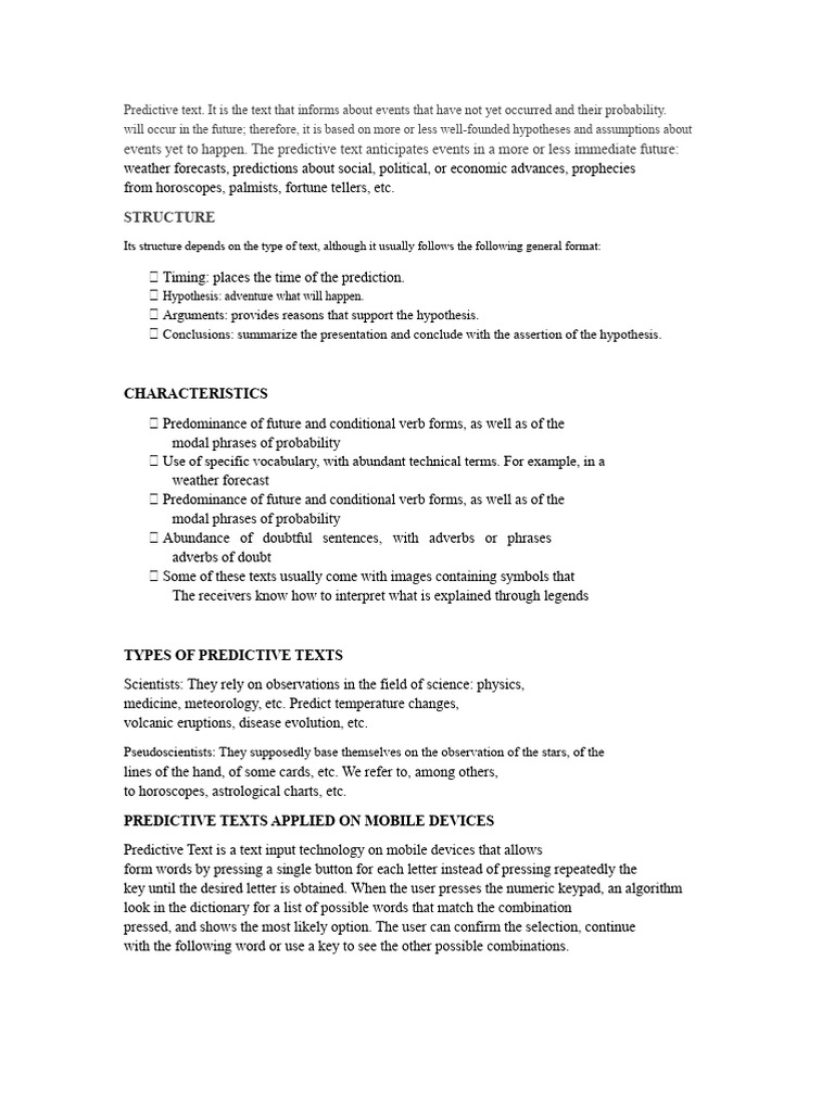 Predictive Text | PDF | Hypothesis | Science