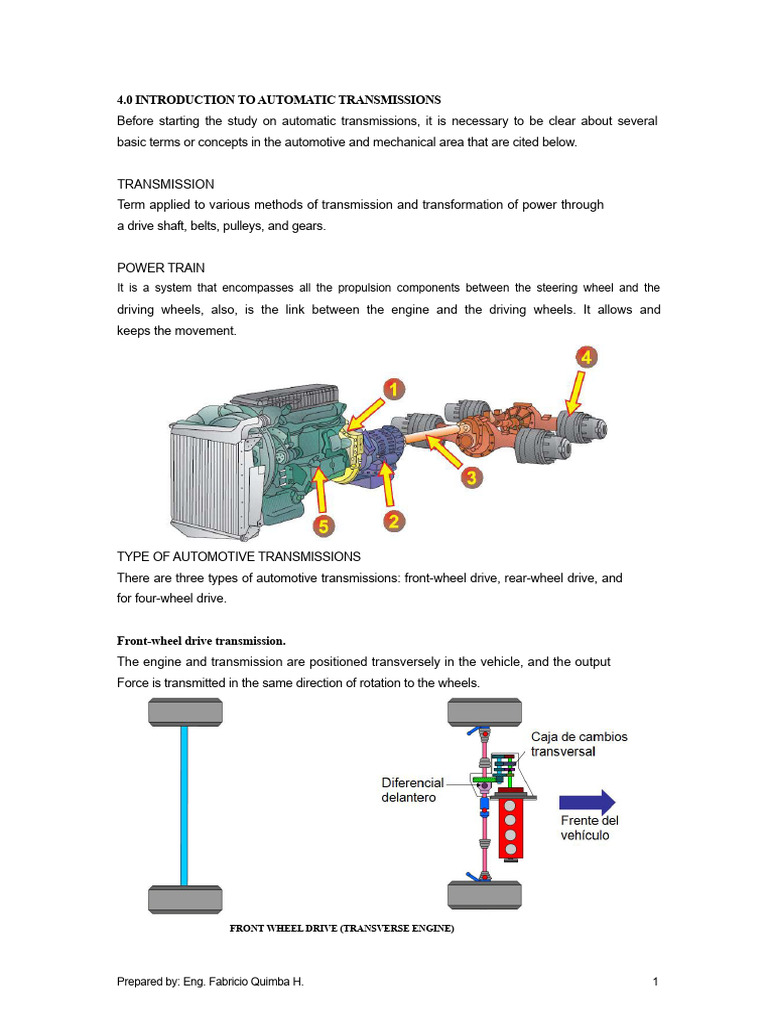Overview of Automatic Transmissions | PDF | Automatic Transmission ...