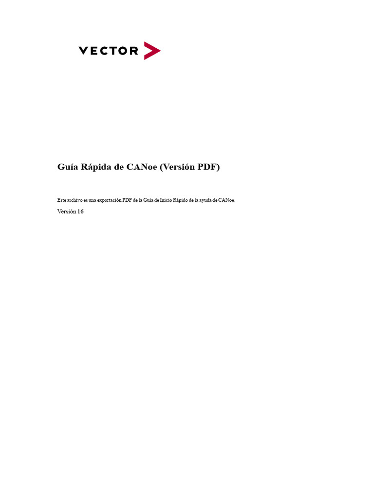 Guía Rápida de CANoe en PDF | PDF | Controlador de interfaz de red ...