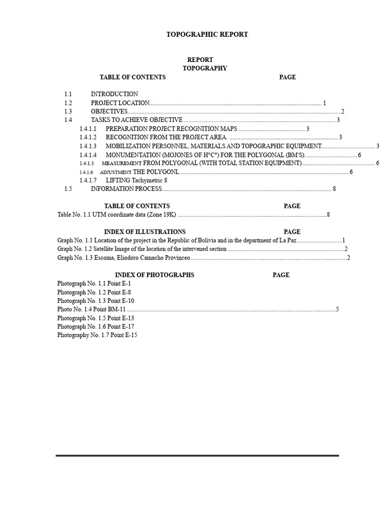 Topographic Report Escoma | PDF | Topography | Atmospheric Pressure