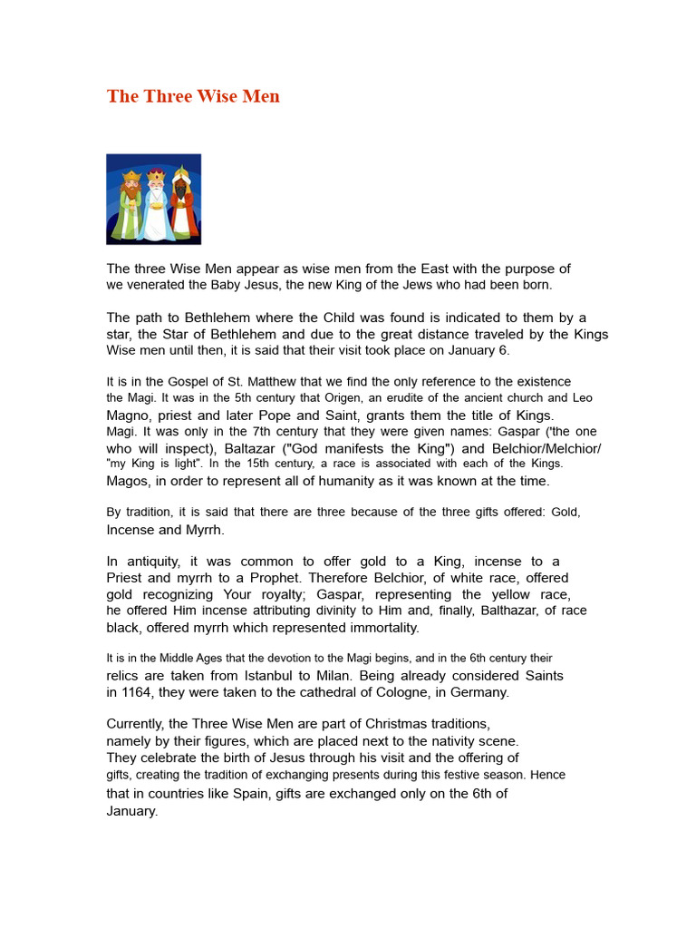 The Three Wise Men | PDF