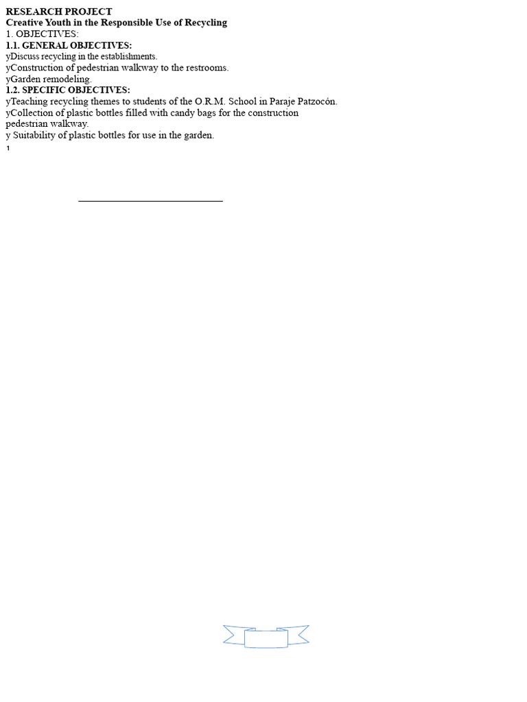 Creative Recycling Project for Youth | PDF | Waste | Recycling