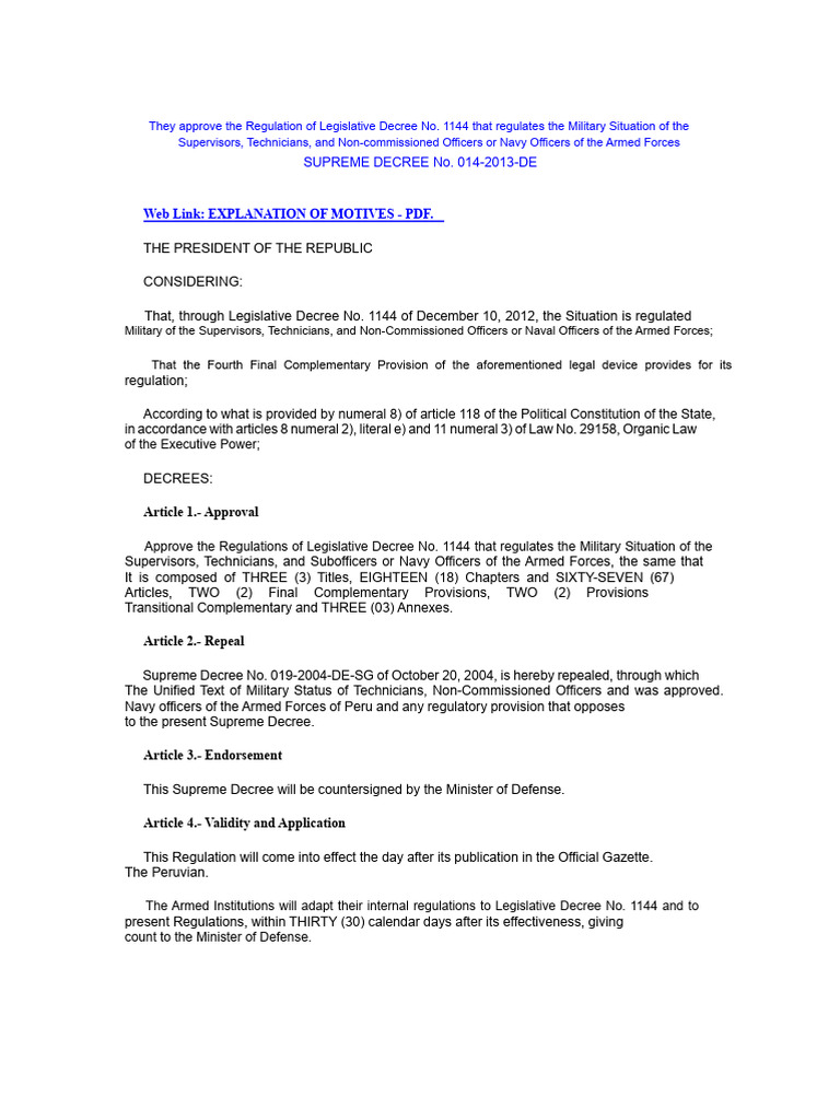 Military Regulations for Armed Forces Personnel | PDF | Corporal | Non ...