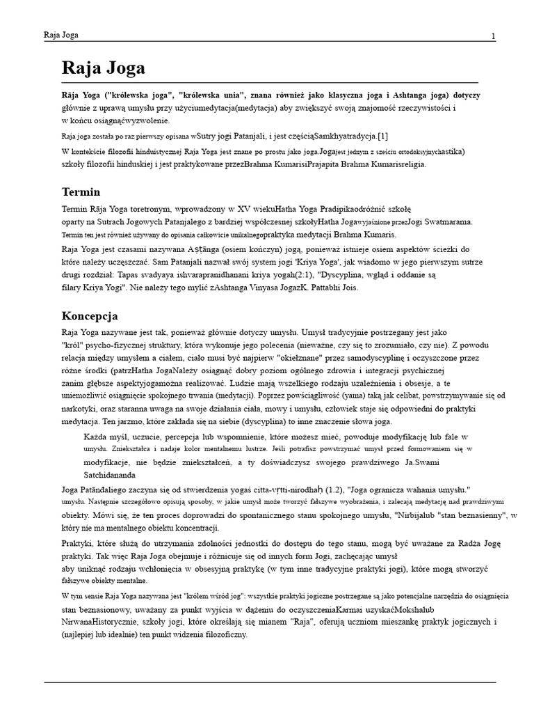 Raja Joga | PDF