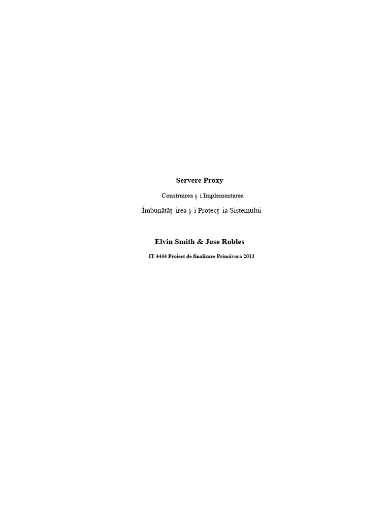 Server Proxy PDF | PDF