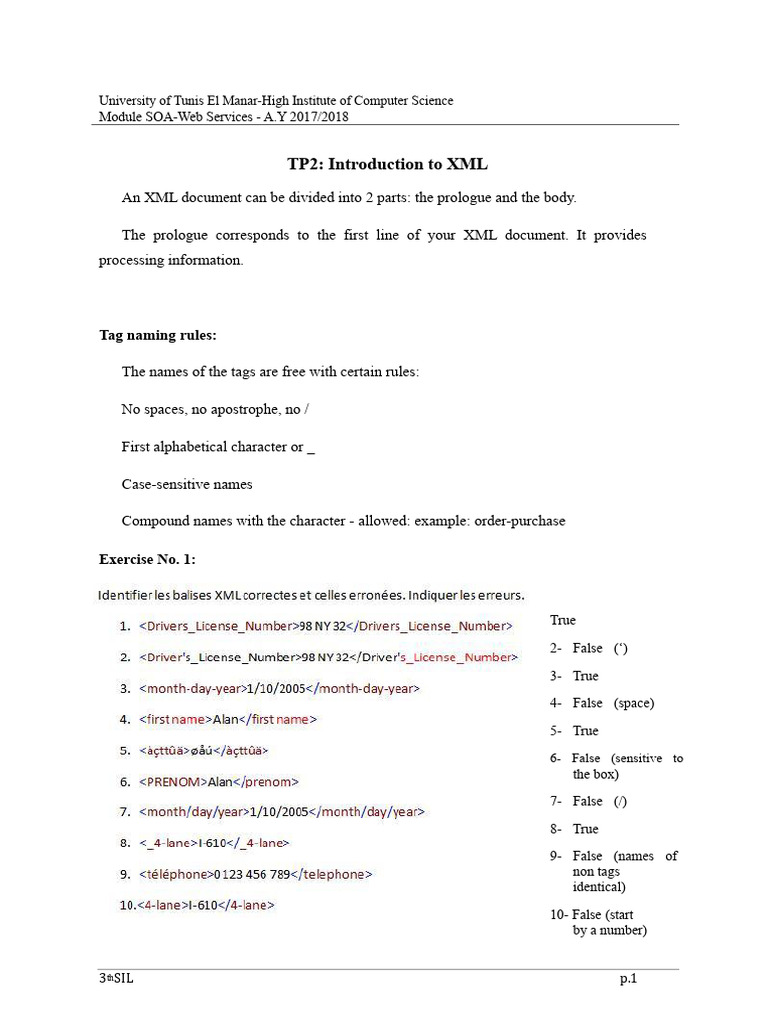 XML Document Creation and DTD Exercises | PDF | Computer Programming ...