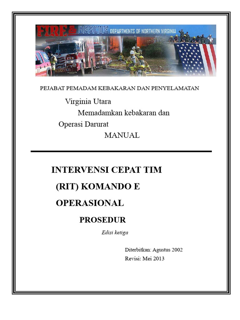 Prosedur Operasional RIT Pemadam Kebakaran | PDF