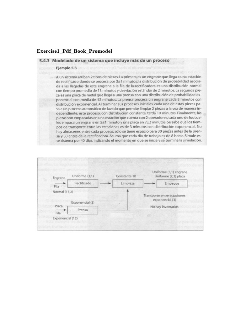 ProModel Simulation Exercises Guide | PDF