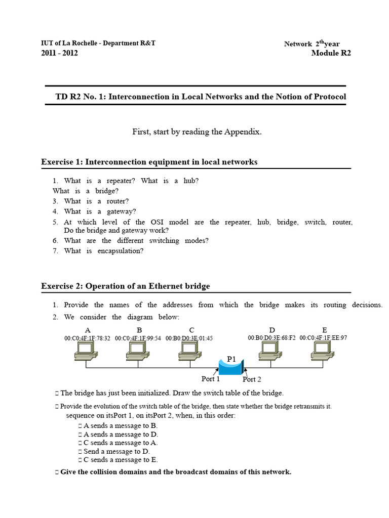Local Network Interconnection Protocols | PDF | Network Switch ...