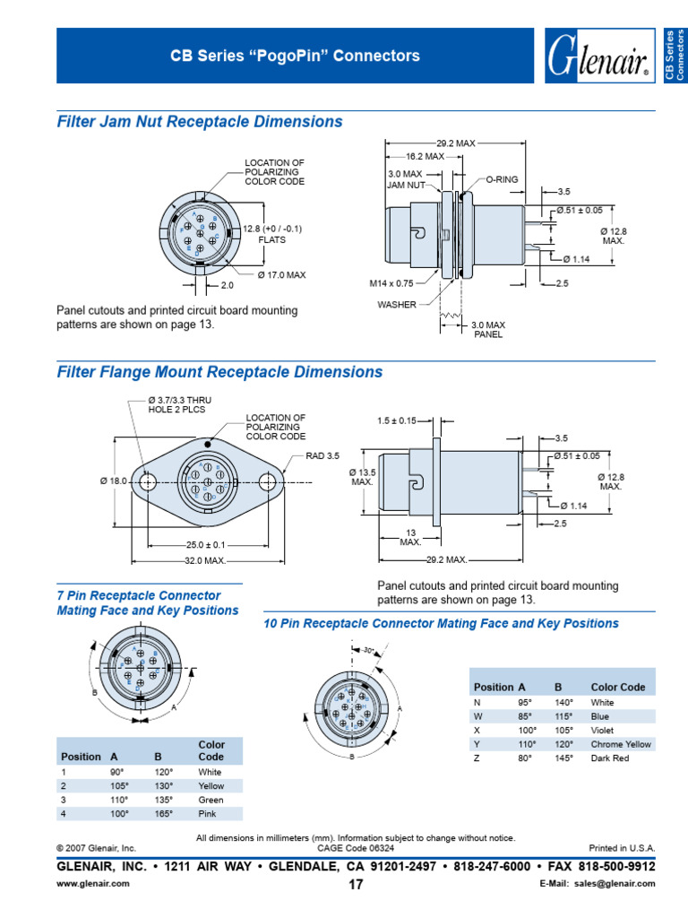 CB Series PogoPin Connectors Guide | PDF | Electrical Connector ...