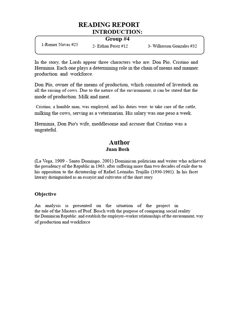 Reading Report | PDF