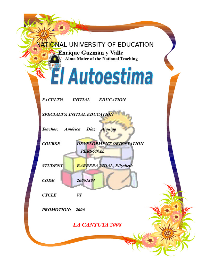 Understanding Self-Esteem in Education | PDF | Self Esteem | Self Concept