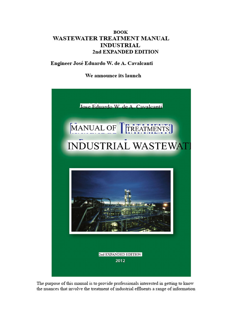 Industrial Wastewater Treatment Manual | PDF | Water Purification ...