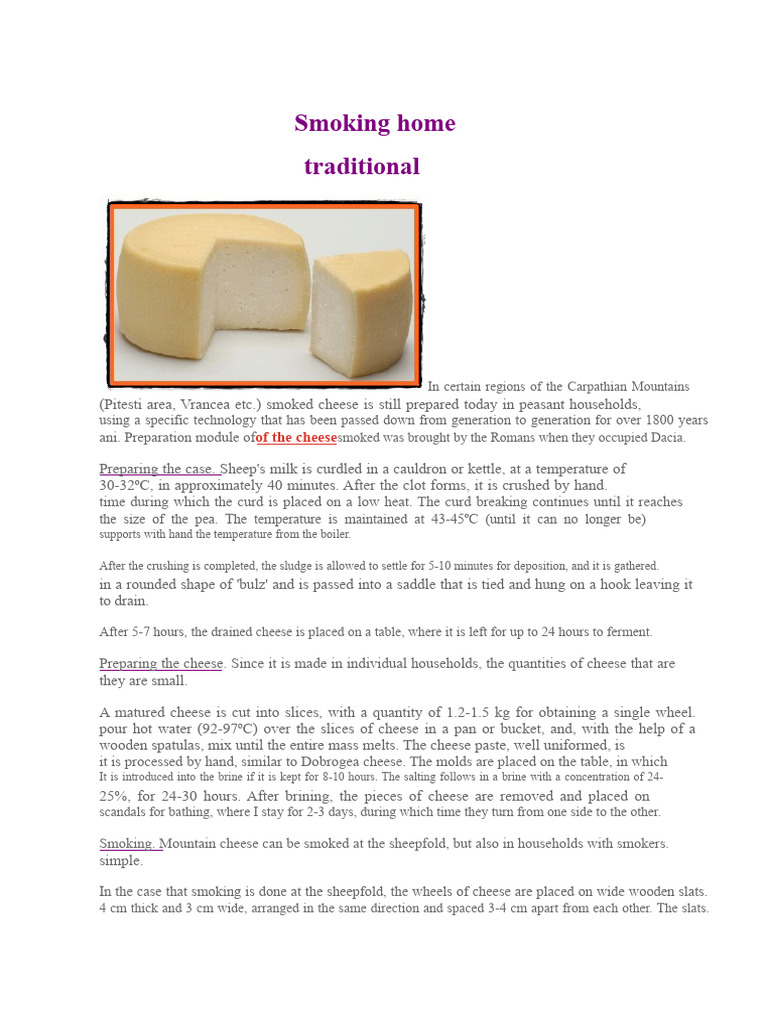 Smoking Cheese | PDF | Cheese | Milk