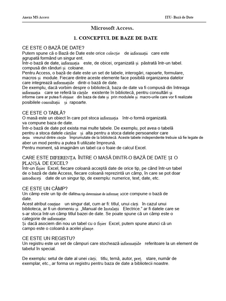 Anex MS Access | PDF