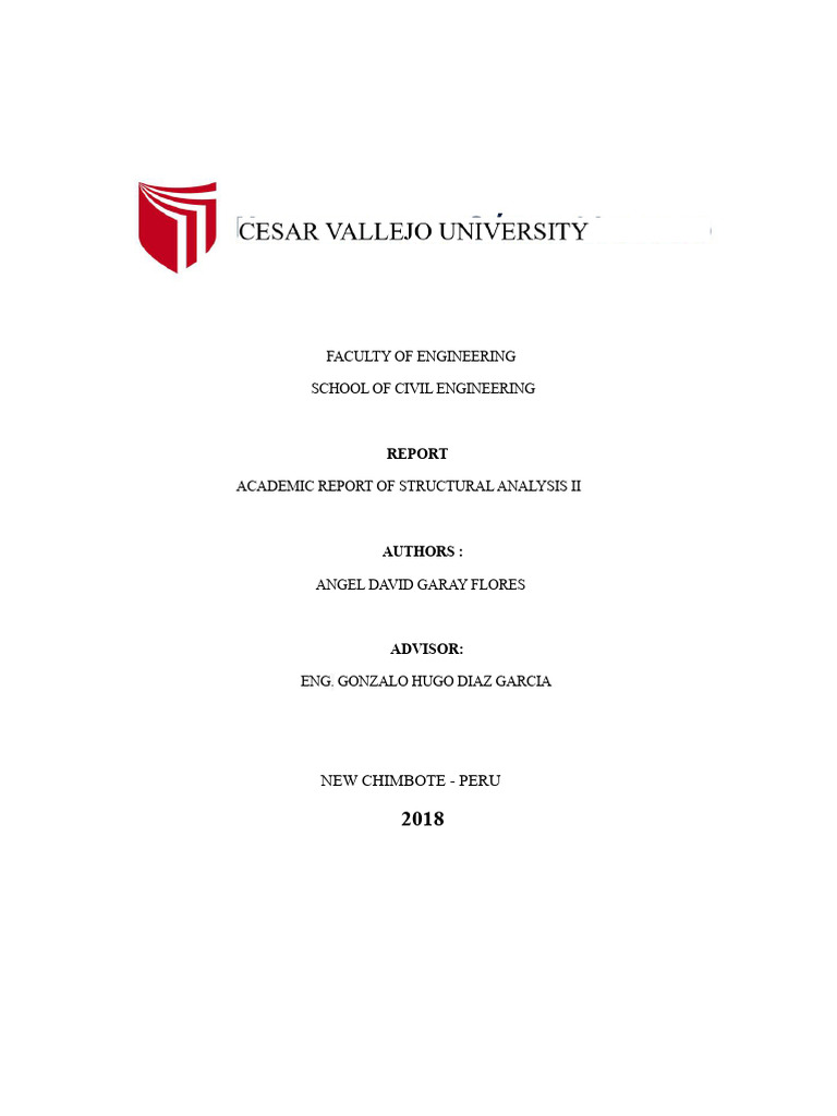 Structural Analysis II Academic Report | PDF | Matrix (Mathematics ...