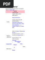 Tap Water: Tagalog and English Terms | PDF