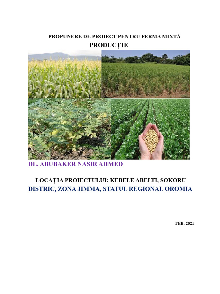 Propunere de Proiect Pentru Fermă | PDF