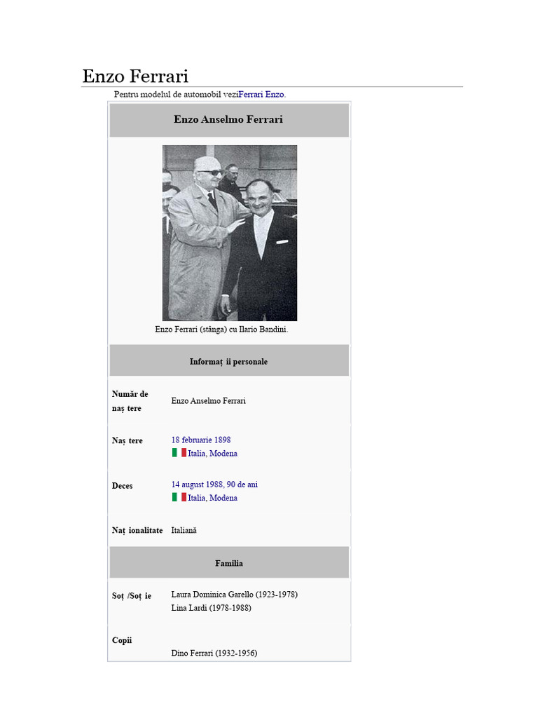 Enzo Ferrari | PDF