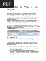 Ferramentas e Funções do Word | PDF | Microsoft Word | Tipografia