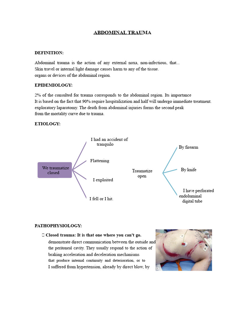 Understanding Abdominal Trauma Management | PDF | Major Trauma ...