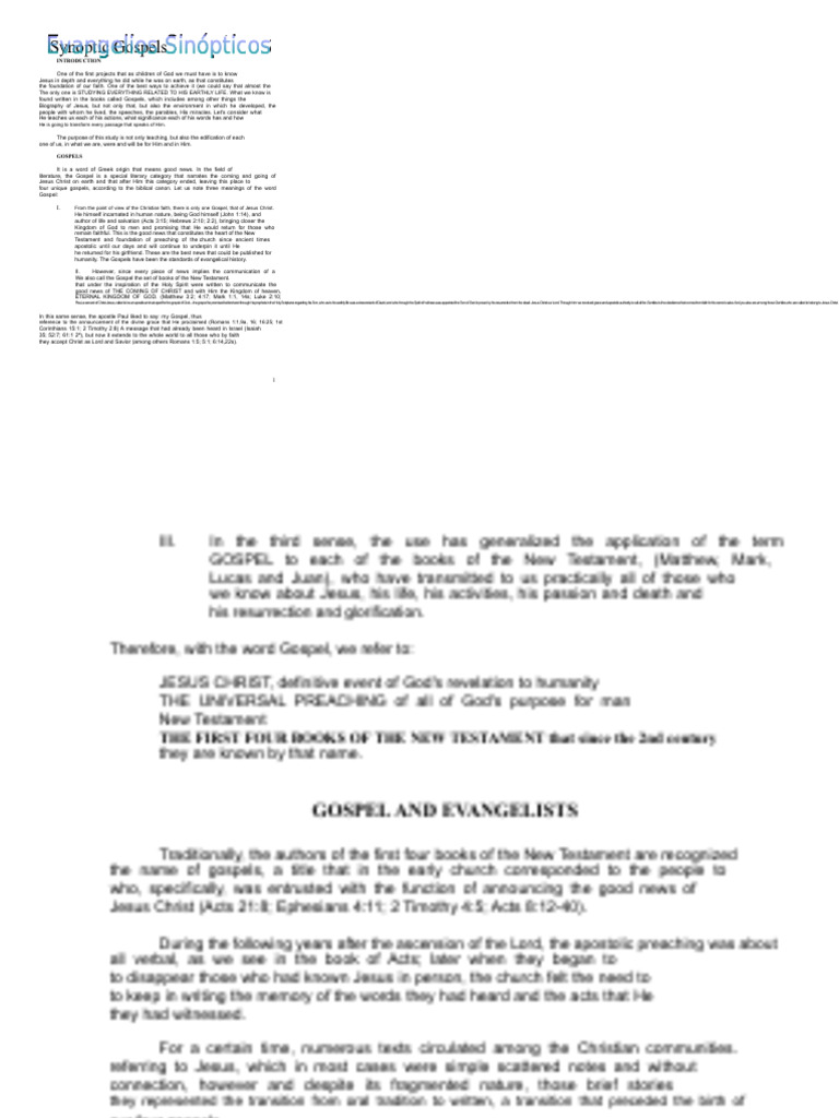 Understanding the Gospels of Jesus | PDF | Jesus | Gospel Of Matthew
