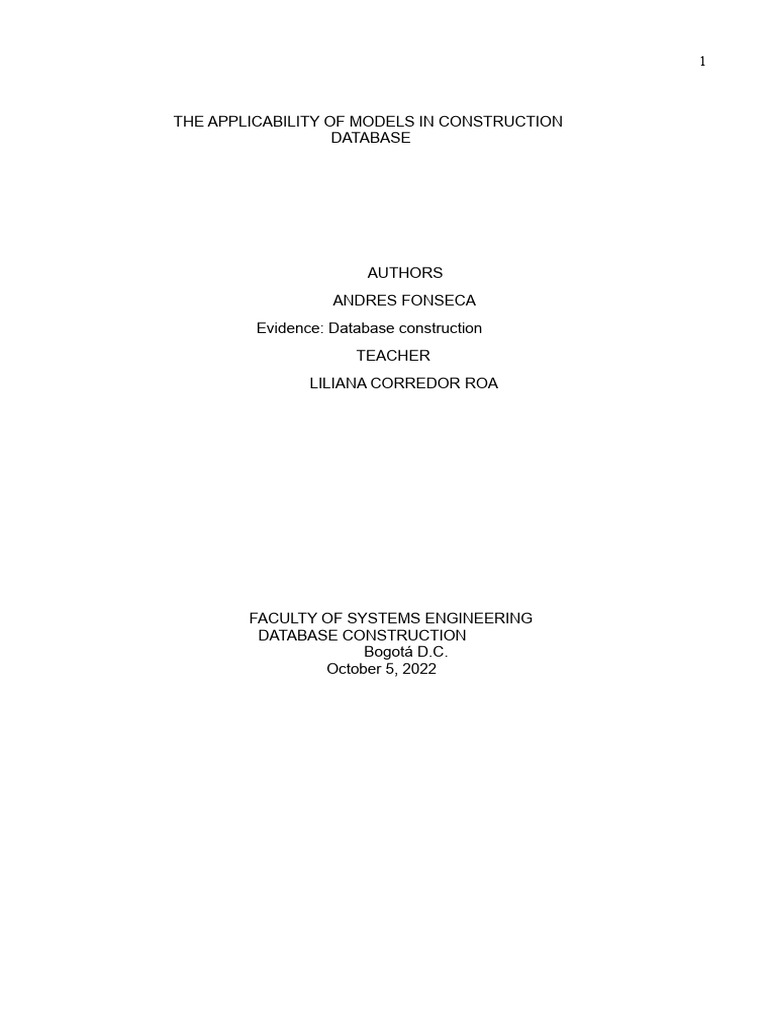 DATABASES Activity 1 | PDF | Databases | Relational Model