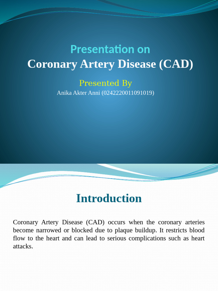 Coronary Artery Disease ( | PDF