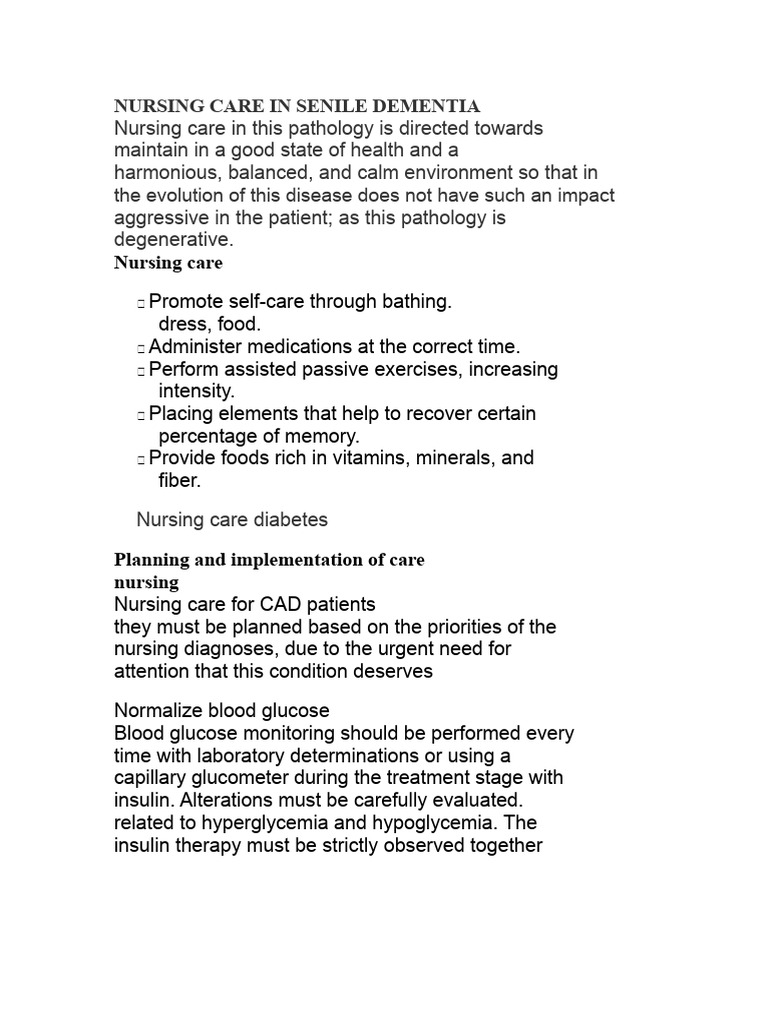 Nursing Care Strategies for Dementia | PDF | Blood Pressure | Hypertension