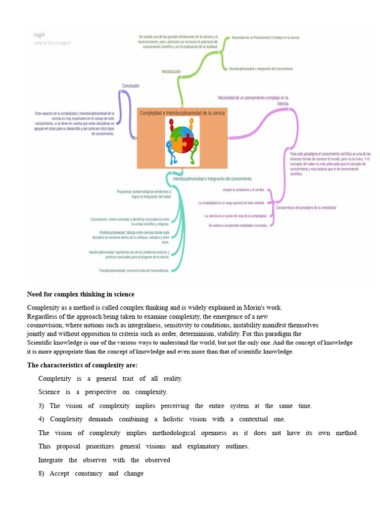 Complexity and Interdisciplinarity of Science | PDF ...
