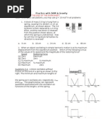 Practice With SHM & Gravity With Answers