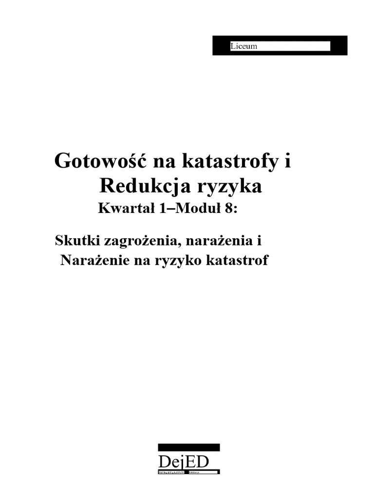 DRRR Q1 Moduł 8 | PDF