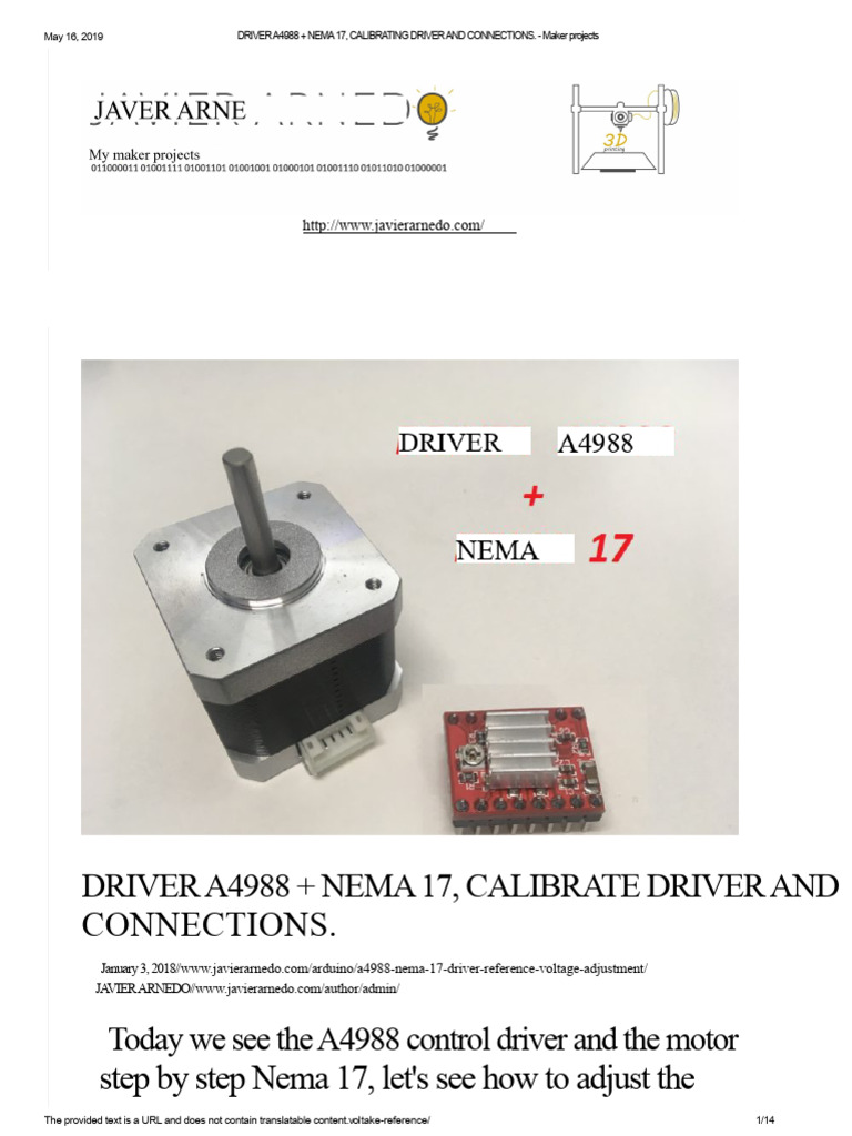 A4988 Voltage Adjustment Guide | PDF | Resistor | Electrical Engineering