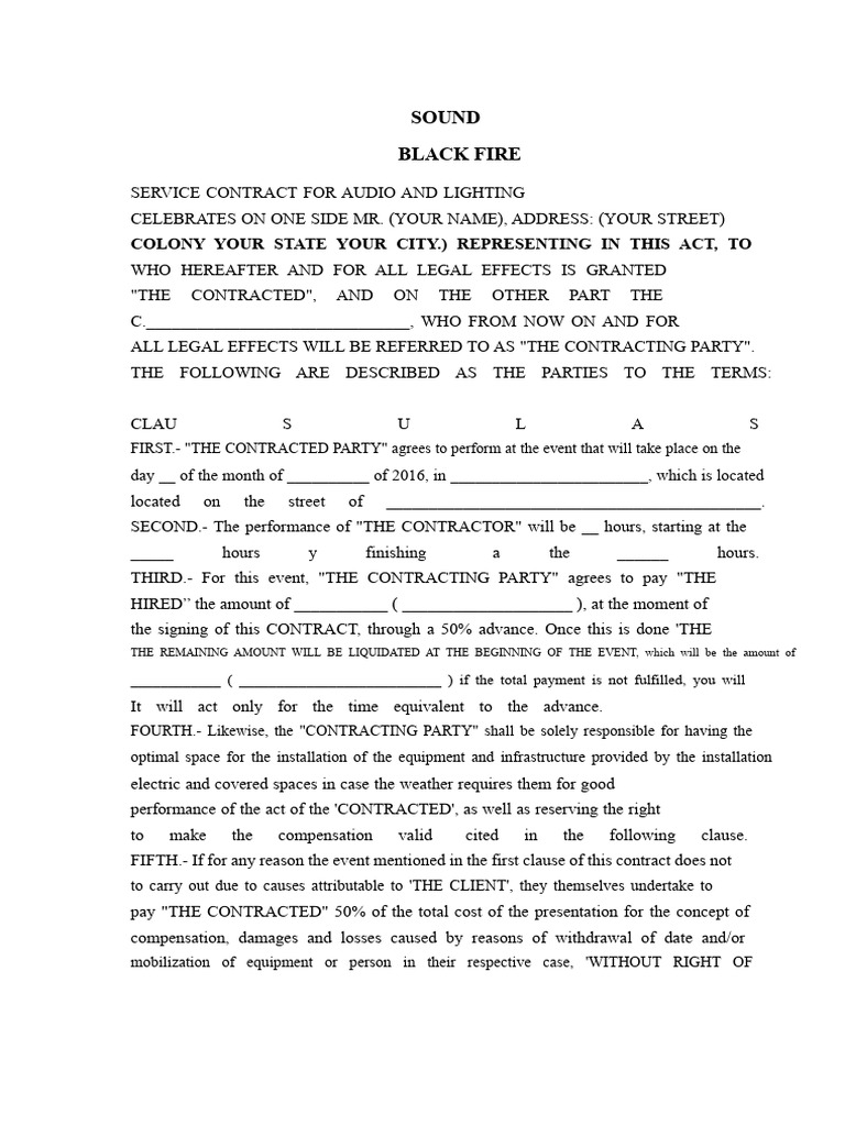 Music Industry Contracts - The Ultimate List and Guidance