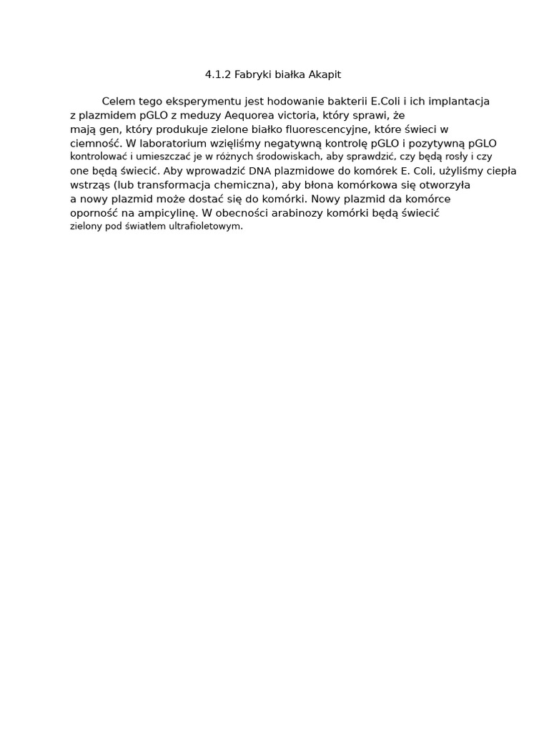 4 1 2 Fabryki Białek Akapit | PDF