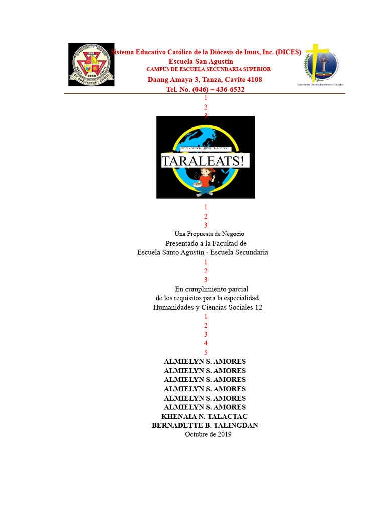 FORMATO Prelims 7Ps Y 4Ms FA | PDF | Alimentos | Restaurantes