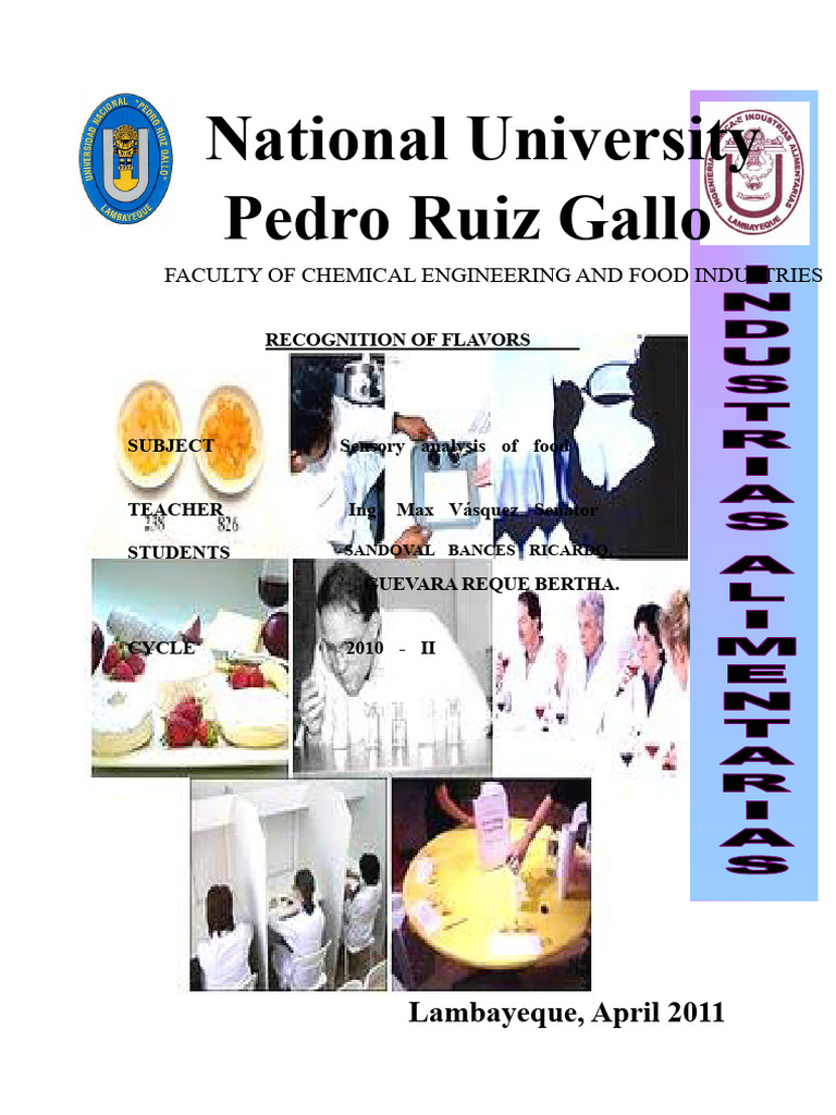 Flavor Recognition in Sensory Analysis | PDF | Taste | Senses
