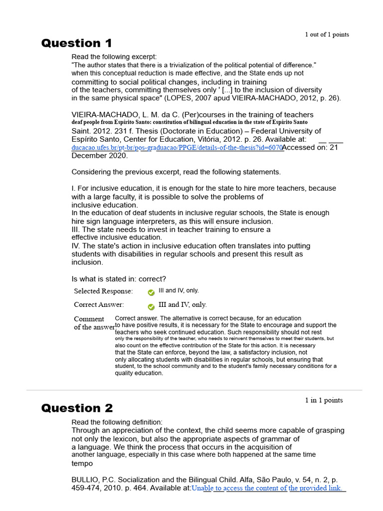 Bilingual Education for Deaf Students | PDF | Sign Language | Knowledge