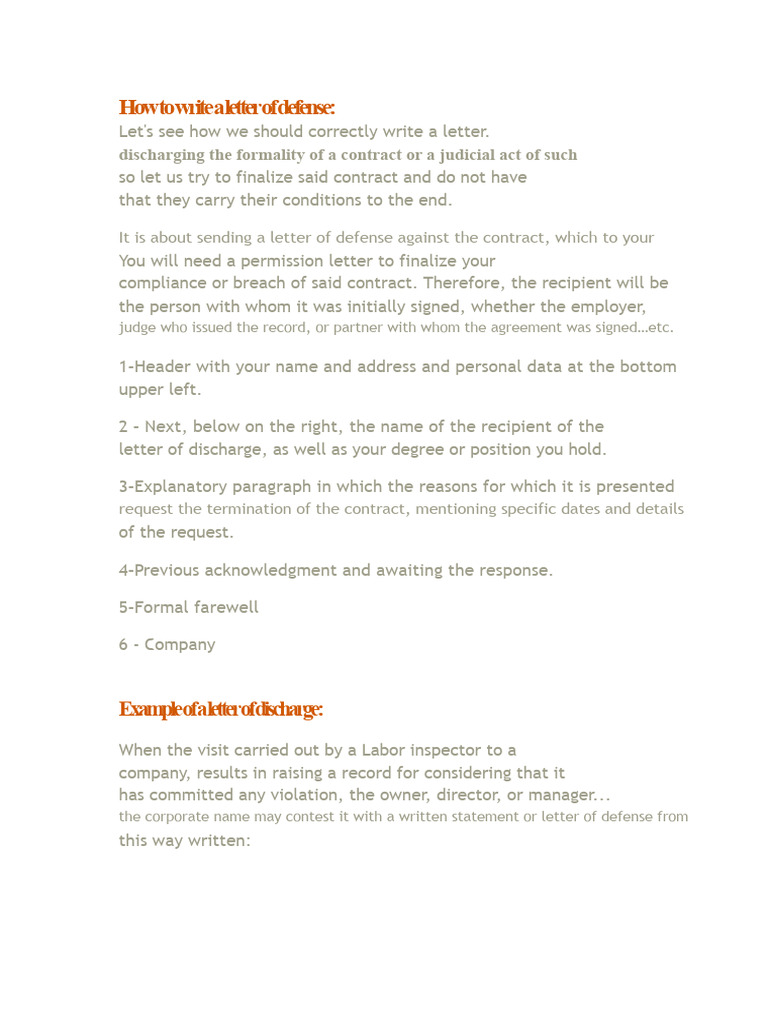 How to Write a Defense Letter | PDF | Justice | Crime & Violence