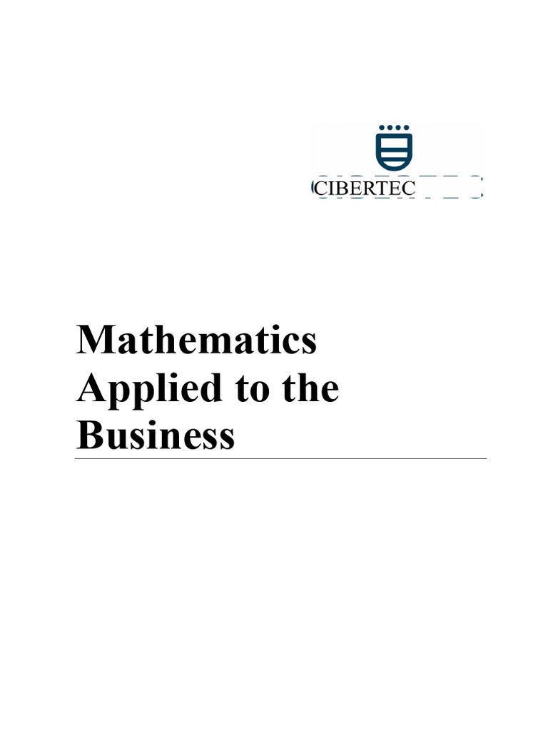 Manual 2017-I Applied Mathematics To Business (2240) PDF | PDF ...