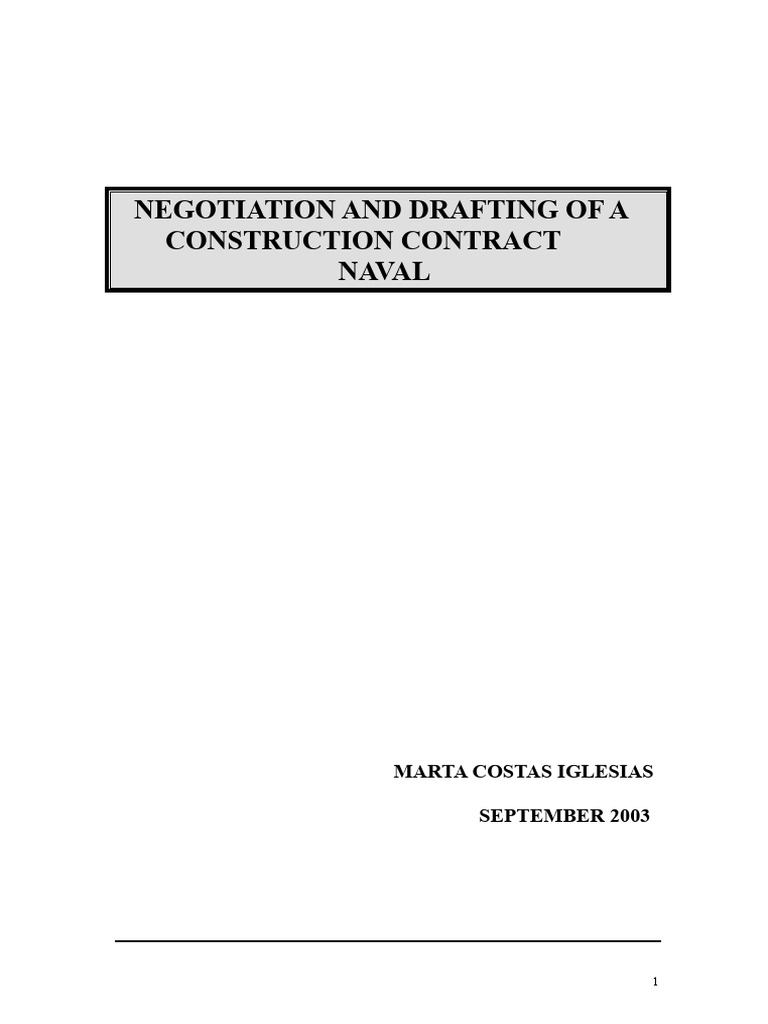 Construction Contract Negotiation Guide | PDF | Arbitration | Breach Of ...
