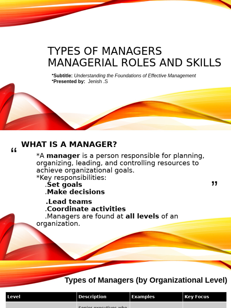 Managerial Roles and Skills Explained | PDF | Skill | Business