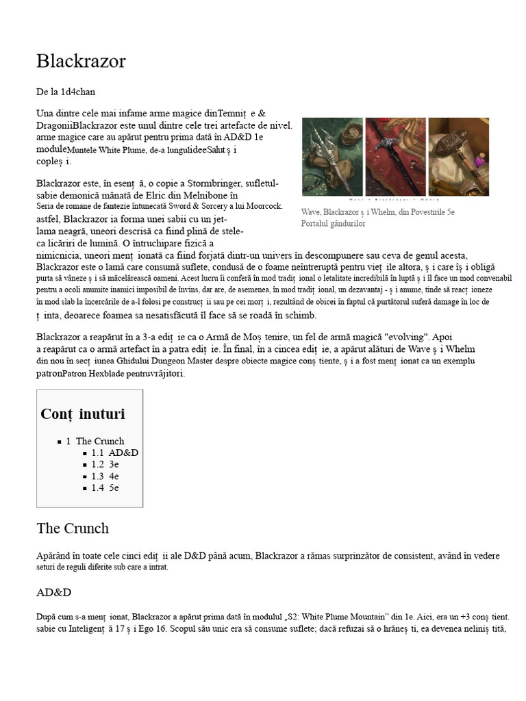 Blackrazor - 1d4chan | PDF