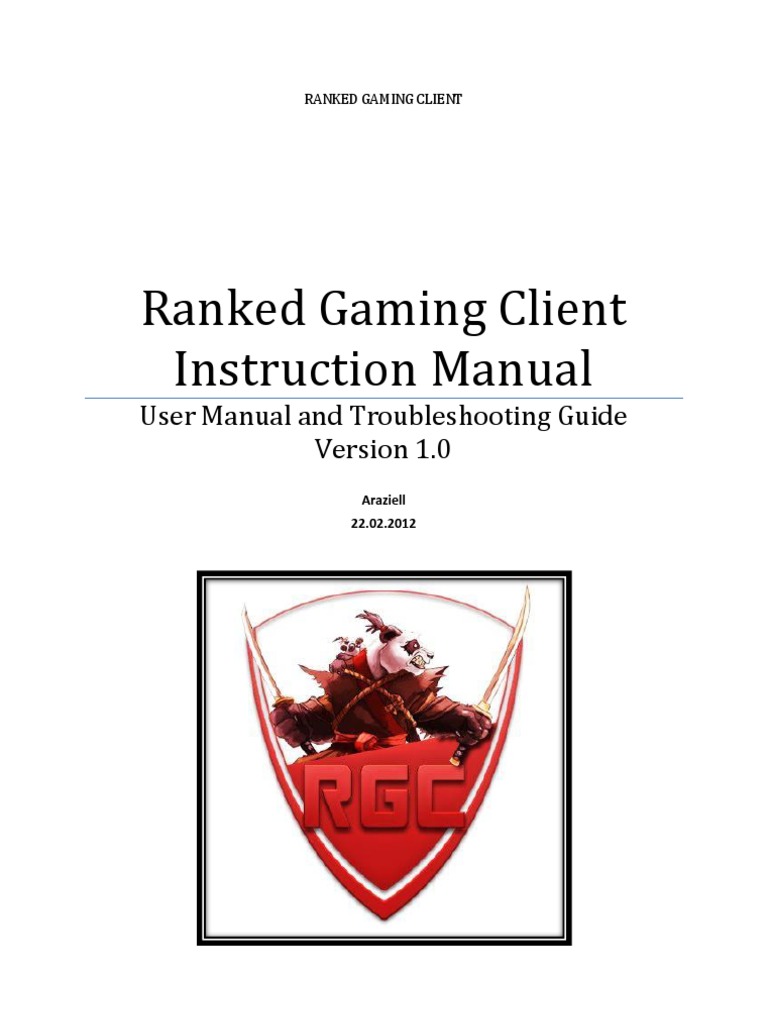 RGC Instruction Manual V1.0 | PDF | Antivirus Software | Internet Forum