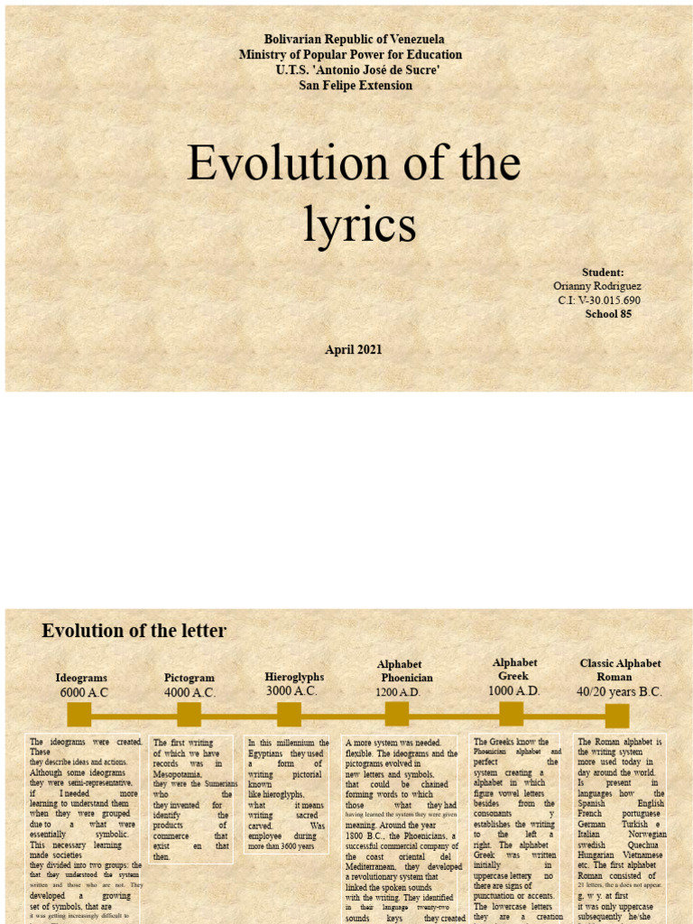 Evolution of Alphabet and Typography | PDF | Alphabet | Typography