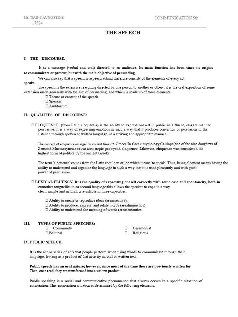 Understanding Public Speech Essentials | PDF | Public Speaking | Speech