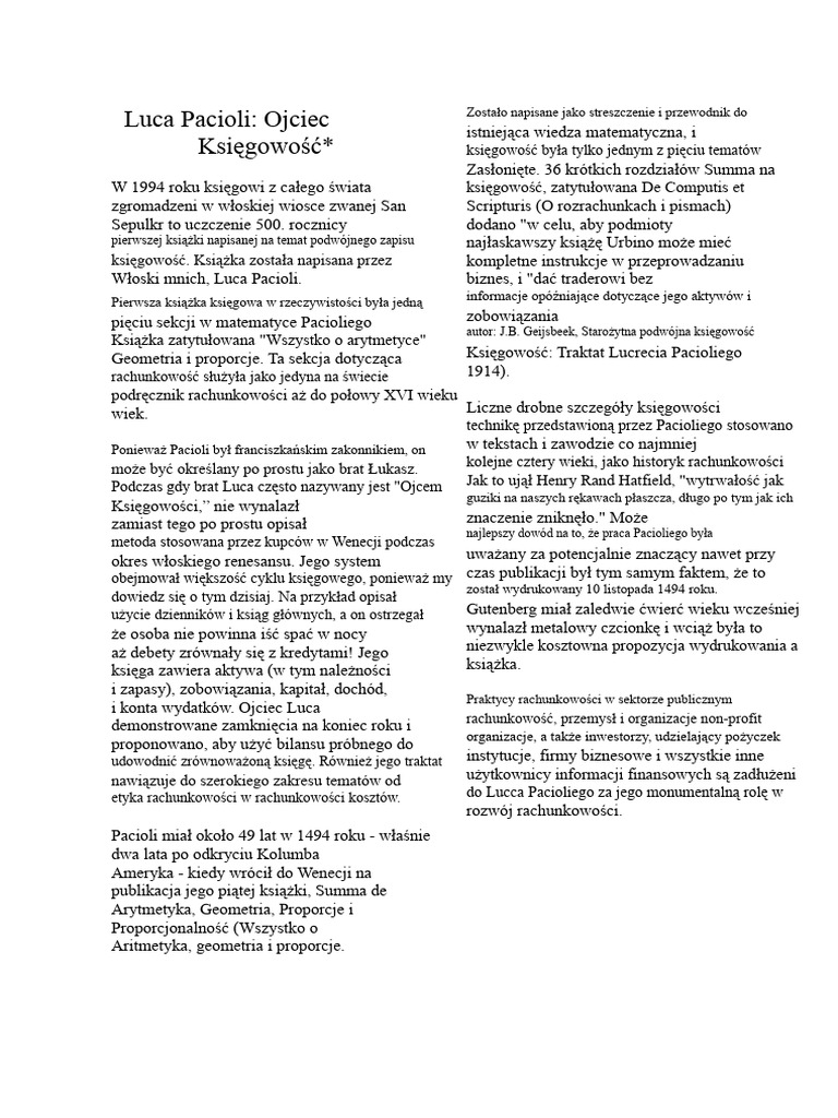 Luca Pacioli | PDF